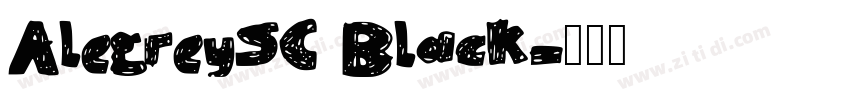 AlegreySC Black字体转换
